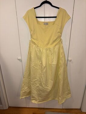 Zoco Aftermath Midi Dress Butter Yellow Size XXL